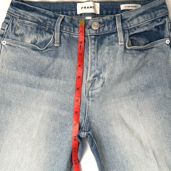 FRAME Le High Straight Jeans In Kerwin Size 26 - Picture 10 of 12
